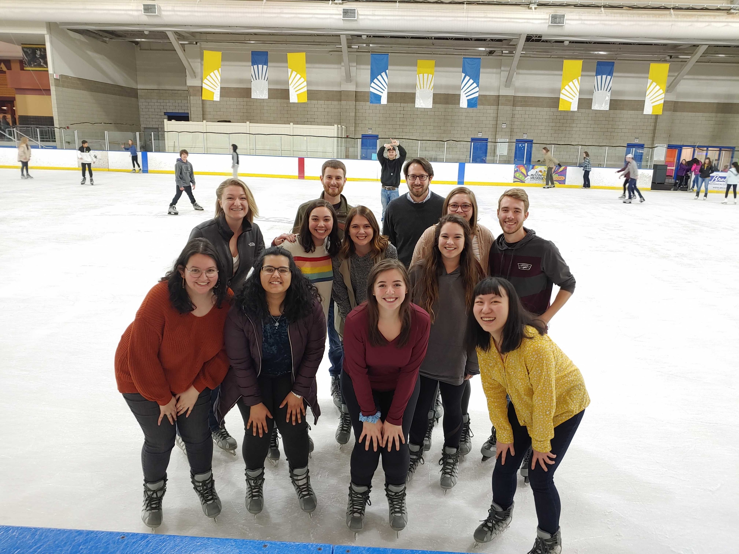Ice skating outing in spring 2020